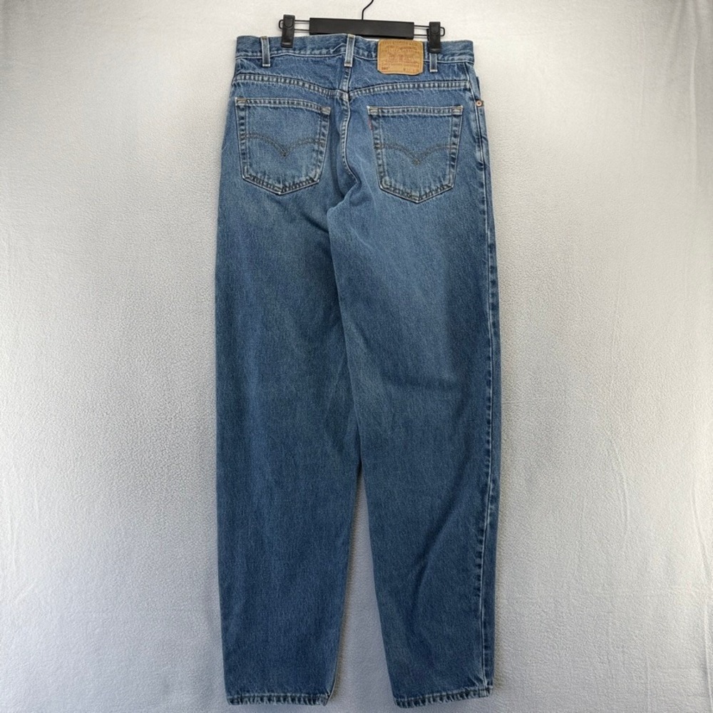 Vintage Levis Jeans Men's 34x36 Fits 33x35 Blue 550 Loose Tapered 90s Denim 90s